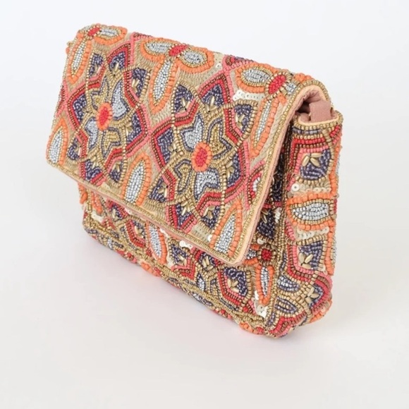 Lulus Style that Stuns Beaded Clutch with chain strap option - Picture 4 of 10